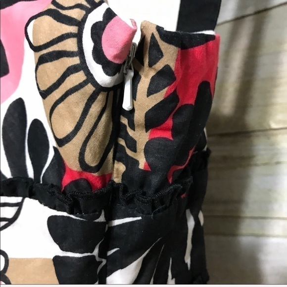 VINTAGE Claude Brown 60s 70s floral print sleeveless tank top size 8 - Picture 7 of 11